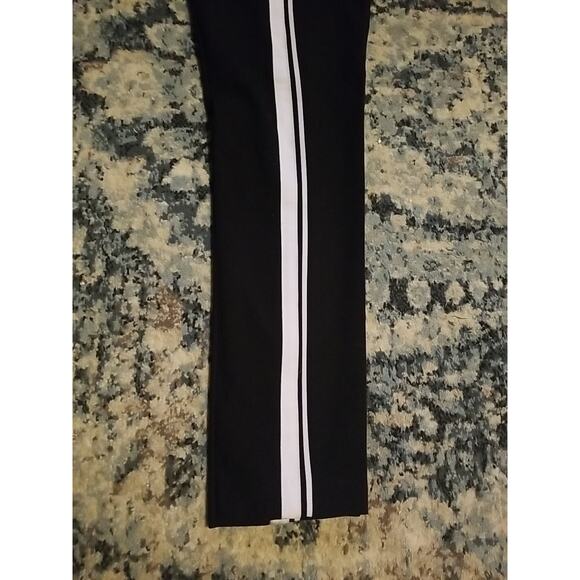 Amanda + Chelsea Women's Black White Stripes Pants Size 2 - Picture 8 of 16